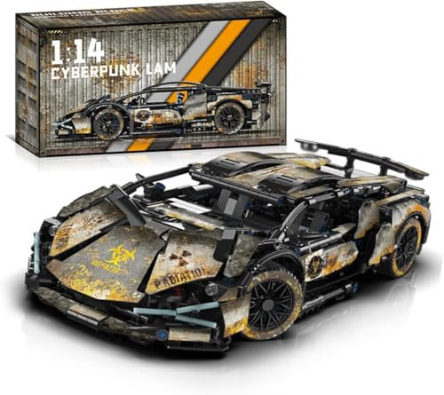 JUCYJULY Technique Voiture de Sport Blocs de Construction pour Lambo, 1314 Pièces Kit de Construction Maquette de Voiture Course Jouet, MOC Racing Supercar Cadeau pour Adultes (146)