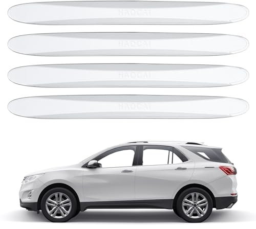 PATIKIL Bumper Guard Strip, 4 Pcs Anti-Collision Patch Anti-Scratch Rear Bumper Protector Trim Self Adhesive Car Side Door Edge Sticker for SUV Pickup Truck, Clear