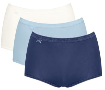 Sloggi Basic+ Maxi 3 Pack Briefs White/Light Blue/Navy Multi L - 14