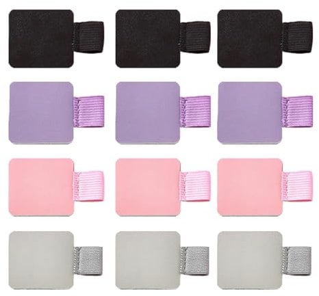 12 Pcs Pen Holder For Notebook, Self Adhesive Pen Loop Holder Elastic Stick On Pen Holder Stylus Loop, Self-adhesive Leather Ring Elastic Pencil Loop for Book Tablet Dairy Notebooks Journals Planners