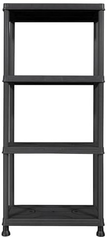 FIXKRAFT Kunststoffregal 60 x 30 x 135 cm Kellerregal Steckregal Haushaltsregal