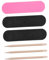 Happyyami 200Piezas Madera Cutículas Limas de Doble Herramientas de Manicura Desechables de Manos y Pies