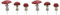 MVOSJFIE 6Pcs Mini Mushroom Glow in the Dark Resin Crafts Fairy Garden Miniatures Garden Ornament Terrarium Figurines Decor