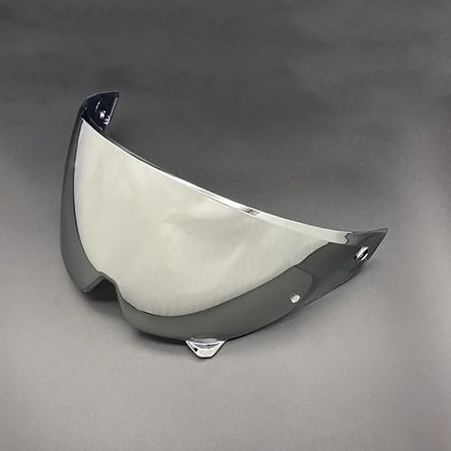 Yofab Visiera Casco Moto per RUROC Atlas 3.0 4.0, Visiera del Motociclo della Lente, Sostituzione della Visiera della Lente del Casco del Parabrezza del Motociclo,G Silver
