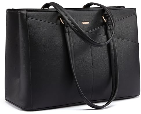 LOVEVOOK Laptoptasche Damen mit Isolierted Lunch-Fach,15,6 Zoll Handtasche Damen Arbeitstasche Lehrertasche Groß, Shopper Tasche Schultertaschen Aktentasche Tote Bag für Business Schule