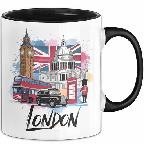 England London Tasse Geschenk Lustige Geschenkidee Spruch (Schwarz)