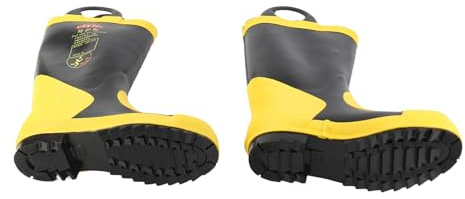 LUCKDANO Feuerwehrstiefel, Arbeitsstiefel & mit Starker Praktikabilitätsnotfall -High Gummi für Nothilfe, Outdoor -Abenteuer und Andere Projekte (41 Größe)