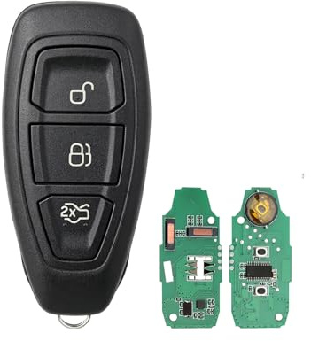 Smart Remote Key Fob For Ford Focus Fiesta Galaxy Mondeo C-Max B-Max S-Max | 4D83 Chip,KR55WK48801,Excellent value for money,3 Buttons For Car Owner Replace or spare key
