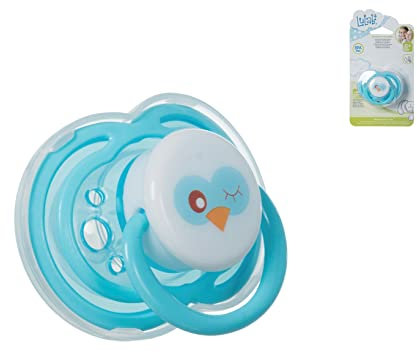 Lulabi Gufetto Schnuller, Polypropylen und Silikon, hellblau, Succhietto