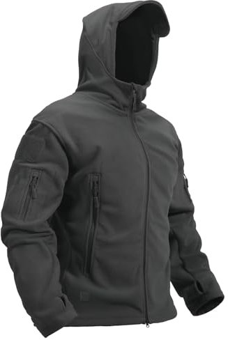 KEFITEVD HerrenArmeeJacke Winddichte warme Jacke Herbst Taktische Kampfjacke FleeceJacke für Männer Taktische Jacken