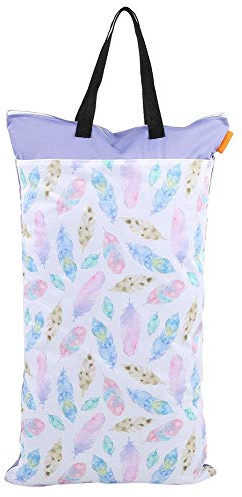 Wickeltasche Wasserdichte Große Kapazität Hängen Nass Trockenen Tuch Baby Einsätze Windel Wäschesack für Neugeborene(EF203)