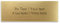 Namensschild aus Acryl in Messing-Optik mit personalisierter Gravur - 100 x 36 mm, gold-metallic - Türschild, Klingelschild