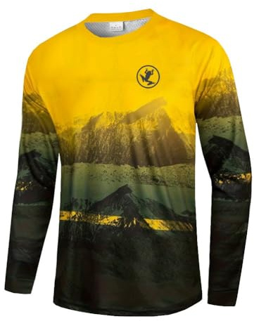 UGLY FROG Downhill Trikot Langarm MTB Trikot Herren Racewear FR Jersey Fahrrad Sport Enduro Leichtgewicht Atmungsaktives SJFX10
