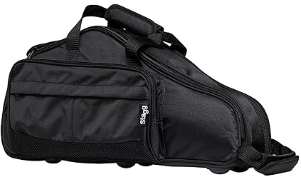 STAGG SOFT BAG ALTO SAX, BLACK
