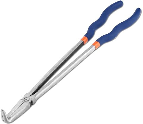 WISEPRO 11 Inch/16 Inch Extra Long Needle Nose Pliers with Straight/Bent Jaw for Jewelry Making or Home Repairing