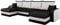 Mirjan24 Ecksofa Kristofer U, Design Eckcouch Couch mit Schlaffunktion, DREI Bettkasten, Wohnlandschaft, Bettfunktion, U-Form Sofa, Seite Universal, Farbauswahl (Mikrofaza 0015 + Mikrofaza 0031.)