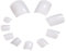 Lot de 500 faux ongles d'orteils en acrylique - Couverture intégrale - Carré - Pour usage professionnel et domestique