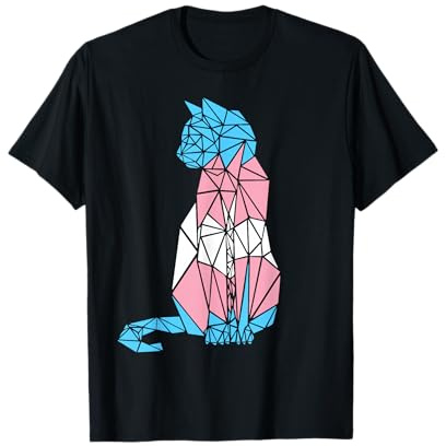 Transgender Katze Transgender Flagge T-Shirt