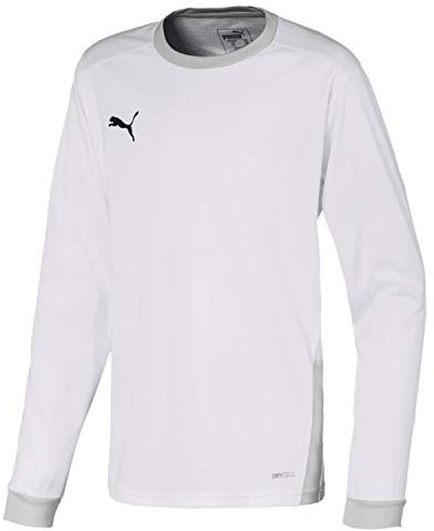 PUMA teamGOAL 704261 Maillot à manches longues pour enfant Blanc F04 Puma Blanc/gris violet, Puma White-gray Violet