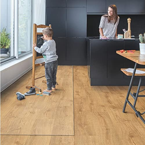Clear Vinyl Floor Protector Mat - Hallway Living Room Kitchen Office Hard Wood Flooring/Carpet Cover, Transparent Heavy Duty Lightweight Thick Floormats, 2 3 4 5 6 7 8 9 10 11 12 13 14 15 FT Wide