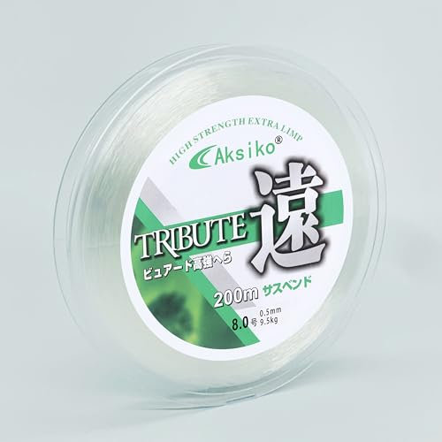 Clear Fishing Line, 656ft Nylon Fishing Wire String, Clear Beading String Cord for Hanging Decorations, Beading and Crafts