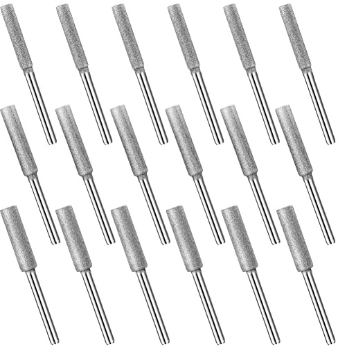 18Pcs Diamond Chainsaw Sharpener,3 Size Stone Chain Saw Chainsaw Sharpener Tool for Chain Saw Stone Jewelry Wood