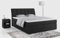 MKS MEBLE Boxspringbett 140x200 Schwarz Samt, Bett mit Multipocket Matratze H3 und Topper, Polsterbett 140x200 mit Bettkasten und Kopfteil, DIEGOS Schwarz Velvet
