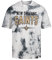 Recovered New Orleans Saints NFL Tie-Dye Relaxed Oversized T-Shirt Black White - M