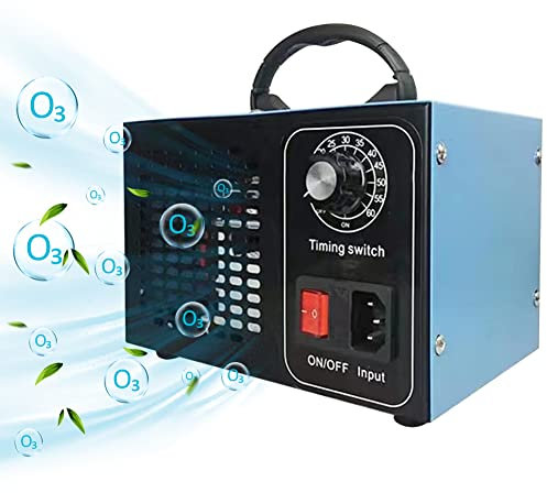 CALISTOUK Generador de Ozono 32,000mg/H, Purificador de Aire, con Interruptor de Temporización, Maquina Ozono, Profesional Para Hogar Coche Casero y Eliminación de Formaldehído