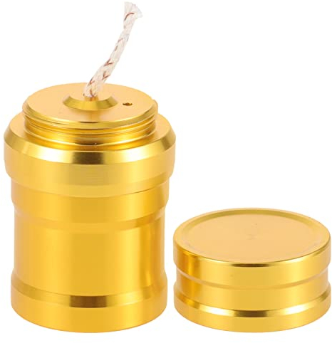 iplusmile Wanderbrenner Mini Aluminium Metall Alkohole Lampe Labor Chemie Alkohole Brenner Laborgeräte Heizung Für Stirling Motor Dampfmaschine Brenner Golden Camping-Heizgerät