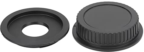 c Mount für EF/EF-S Mount Kamera,Objektivadapterring für CEOS-Objektivadapterring mit Hinterer Kappe für C-Mount-Objektiv für EF EFS-Kamera