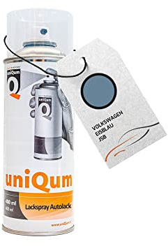 uniQum Autolack Spraydose fürs Auto für VOLKSWAGEN EISBLAU J5B Autolack Reparatur 400 ml