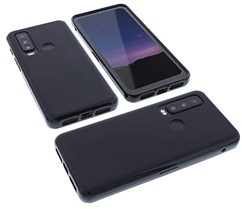 foto-kontor Funda Compatible con Cat S75 Protectora de Goma TPU para móvil Negra