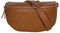 AmbraModa GLX1 - Damen Herren Unisex kleine Hüfttasche Gürteltasche Bauchtasche Umhängetasche aus Echtleder (Camelbraun)