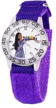 Disney Wish Montre analogique pour enfant, violet, Plastique