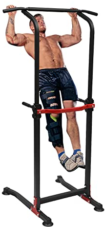 vinnyooc Dip Station, Multifunktionale Dipstation, Pull UP Kraftstation Einstellbarer Höhenbereich 165-210CM Tragfähigkeit 150kg für Wohnzimmer Büro Fitnessraum