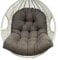 Yahbrra Swing Chair Cushion, Soft Patio Hanging Chair Cushion Pad for Outdoor Indoor Egg Hanging Basket Chair Egg Chair Cushion Soft Indoor Outdoor Furniture Recliner(Dark gray)