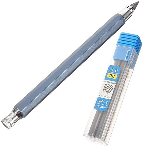 STOBOK Druckbleistift 5 6 Mm Metallbleistift Zum Zeichnen Nachfüllungen Bequemer Griff