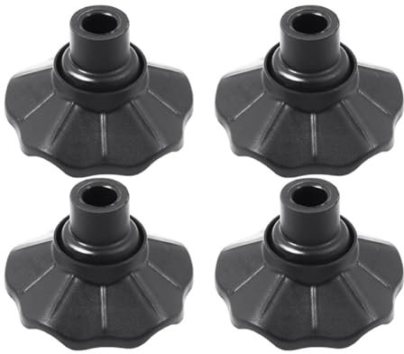 worien 4 StüCk Campinghocker-Beinkappe, rutschfeste Outdoor-Stuhl-FußAbdeckung, Verstellbares Angelstuhl-ZubehöR, 16 Mm
