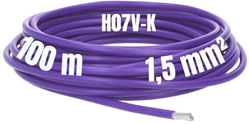 100m Lapp 4160407 Multi-Standard SC 2.1 1 x 1,5 mm2 violett I Kabel für zuverlässige Verbindungen I PVC-Isolierung I Steuerleitung