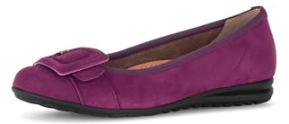 Gabor Damen Klassische Ballerinas, Frauen Ballerinas,Fashion,metallic,Effekt,Easy-Walking,elegant,einlege-Sohle,geschlossen,Orchid,39 EU / 6 UK