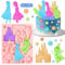 Froze Silikonform, Froze 3D Ausstechformen kinder, Els Tortendekoration Form, Els Fondantformen, Rosa, DIY Kreativ Formen, Geeignet für Fondant, Ausstechformen, Gebäck, Eiscreme Usw