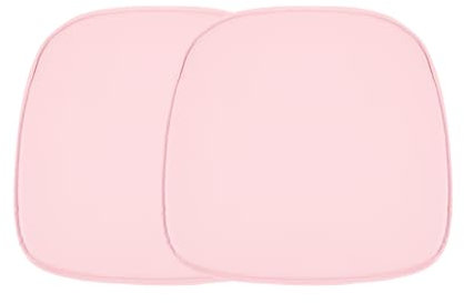 EGGREE Lot de 2 Coussins de Chaise en Cuir imperméable et antidérapant, Coussin de Sol 40 x 40 cm, Rose