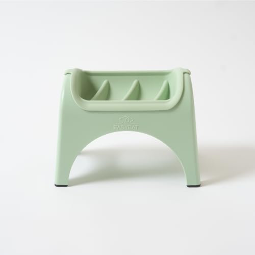 The Premium Dog Feeding Station Perfect for Small to Medium Sized Pets Raised Dog Bowl with a Beautiful, Curved Design –Elevated bowl for better digestion, Slow feeder (Sage Green)