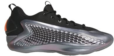 Anthony Edwards 1 Lucid Lime Low Basketballschuhe, Iron Metallic/Core Black/Solar Orang, 7.5