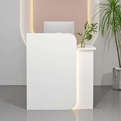 Wetsfgdg Empfangstheke,Empfangstresen,Empfangstresen Für Einzelhandelsgeschäfte Und Unternehmen, Die Funktionalität Und Stil Vereinen60*45 * 100cm/Weiß
