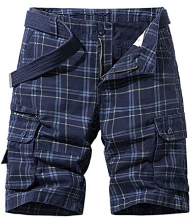 Generisch Arbeitshose Kurz Hosen Herren Cargo Shorts Baumwolle Bermuda Shorts Klassische Outdoor Combatshorts mit Mehreren Taschen Atmungsaktiv Trekkinghose Sweathose Multi Taschen