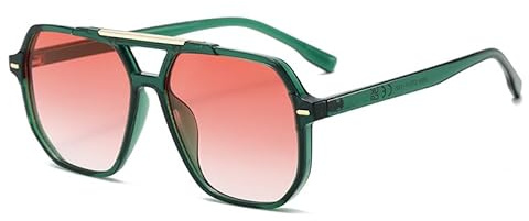 EJDHA Lunettes de soleil rétro surdimensionnées pour toutes les formes de visage, lunettes de soleil d'extérieur bloquant les UV