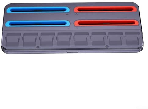 Dock di ricarica per controller Nintendo Switch 2, caricabatterie controller con 4 porte veloci e 8 schede di gioco e indicatori LED