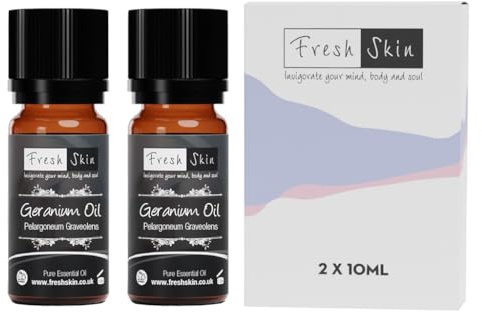 Freshskin Beauty LTD | 20ml (2 x 10ml) - Geranium Essential Oil - 100% Pure & Natural Essential Oils